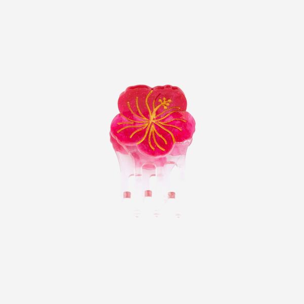 Mini Haarklammer Hibiskus
