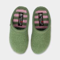 Damen Hausschuh Walktoffel Striped