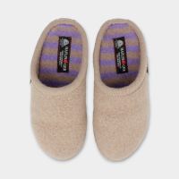 Damen Hausschuh Walktoffel Striped