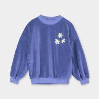 Sweatshirt Bio-Baumwolle daisies lavender
