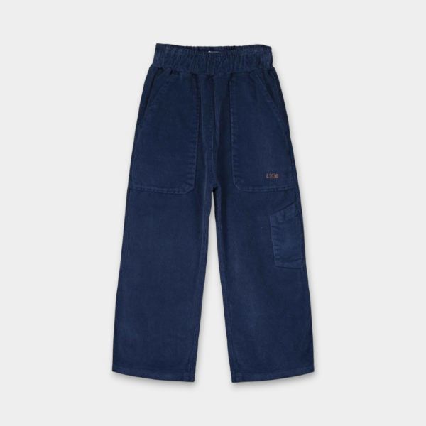 Cord Hose Bio-Baumwolle navy blue