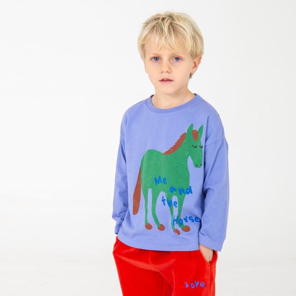 Langarmshirt Bio-Baumwolle Me and the horse