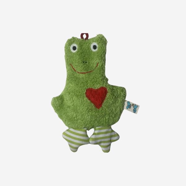 Mini Kuschelkissen Frosch Bio-Baumwolle