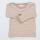 Baby Shirt Wolle/Seide Ringel sand 104