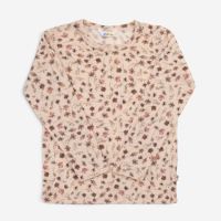 Langarmshirt Merinowolle geblümt