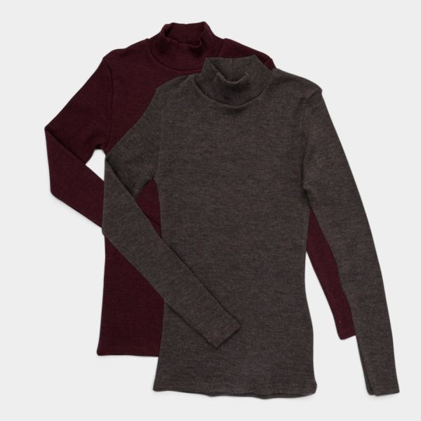 Damen Langarmshirt Merinowolle