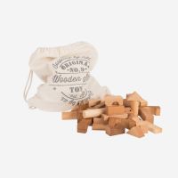 Holzbausteine Set (100 Teile) von Wooden Story in Rainbow