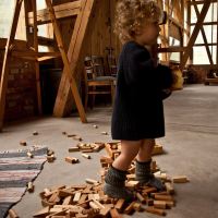 Holzbausteine Set (100 Teile) von Wooden Story in Rainbow 2