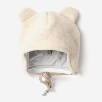 Baby-Mütze Bea Wollfleece natur melange 52