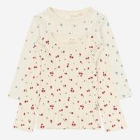 Langarmshirt Pointelle Bio-Baumwolle