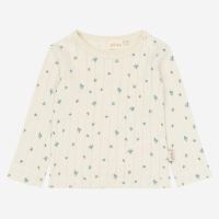 Langarmshirt Pointelle Bio-Baumwolle