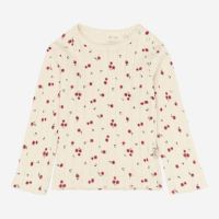 Langarmshirt Pointelle Bio-Baumwolle