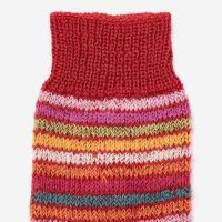 Socke Wolle Regenbogen mohn 35-36