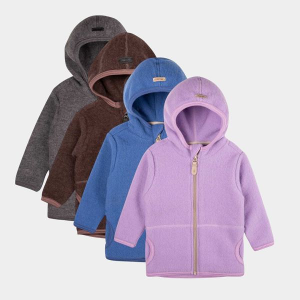 Kinder Fleece Jacke Merinowolle