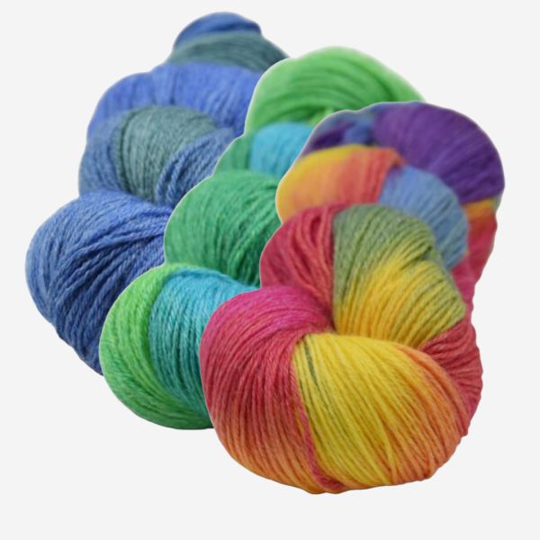 Multicolor Strickwolle Turin Wolle/Seide/Ramie
