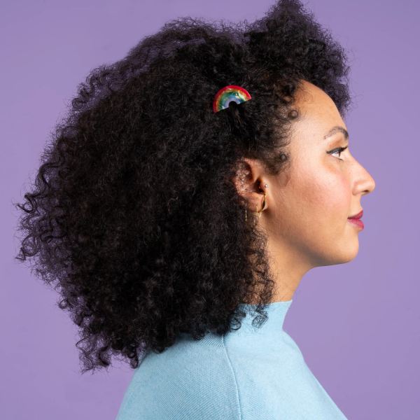 Haarclip Regenbogen