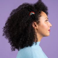 Haarclip Regenbogen