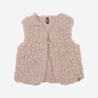 Kinder Plüsch-Weste Wolle/Tencel kaschmir 122/128
