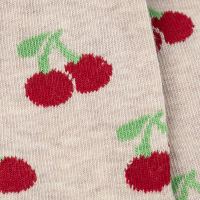 Leggings Baumwolle Kirschen beige 104/110