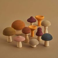 Pilze Set Mushrooms aus Holz