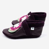 Leder Hausschuh Einhorn