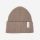 Kinder Strick-Beanie Merinowolle nuss 0 (1-2 Jahre)