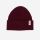 Kinder Strick-Beanie Merinowolle cherry 0 (1-2 Jahre)