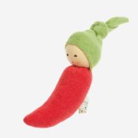 Baby Rassel Chili von Nanchen aus Bio-Baumwolle