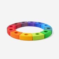 Geburtstagsring Regenbogen aus Holz von Grimms