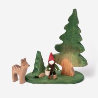 Tannengruppe mit Fuß zum Aufstellen aus Holz von...