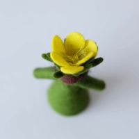 Filzpüppchen Blumenkind Butterblume