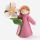 Filzpüppchen Blumenkind Heckenrose in der Hand 3