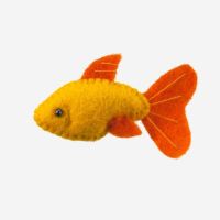 Kleine Filz Freunde Goldfisch