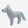 Kleine Filz Freunde Wolf