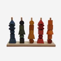 Holz Steckspiel von Wooden Story in Rainbow