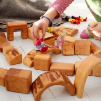Bauklotzsatz 25-teilig von Bikeho aus Holz 5