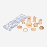 Schälchen, Holzkugel und Ringe aus Holz von Grapat