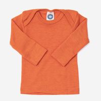 Schlupfhemdchen Uni Wolle/Seide orange 98/104