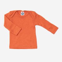 Schlupfhemdchen Uni Wolle/Seide orange 98/104