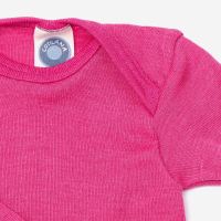 Baby Body von Cosilana aus Wolle/Seide in pflaume