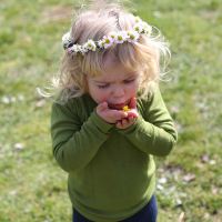 Kinder Unterhemd von Cosilana aus Wolle/Seide in grün 1