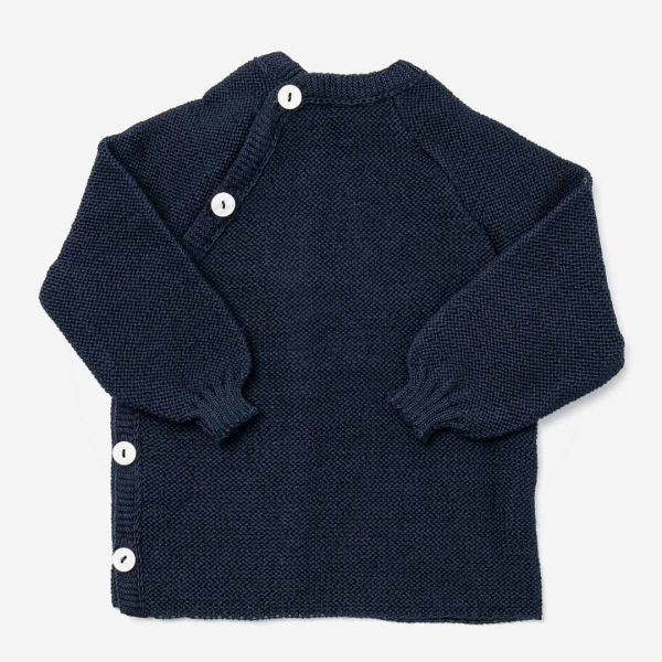 Reiff 20170 Baby Schlüttli aus Wolle unifarben marineblau