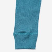 Lange Unterhose Wolle/Seide meerblau 128