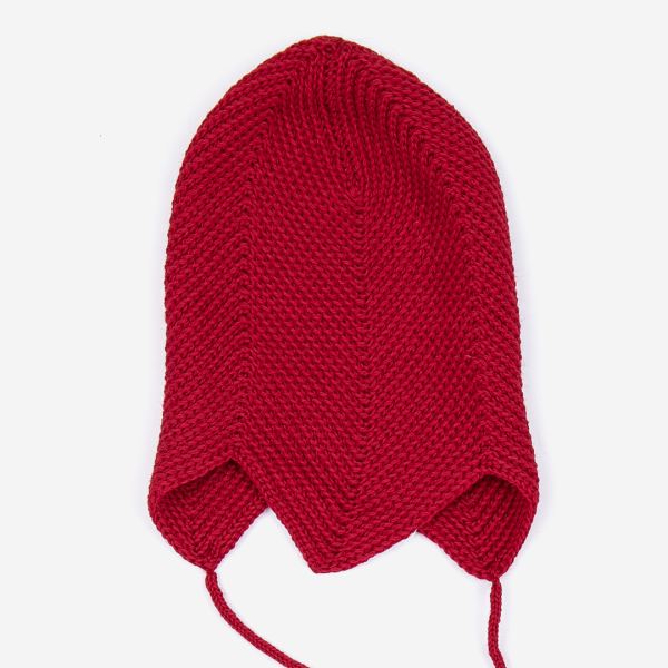 Babymütze Teufelsmütze rot 42/44