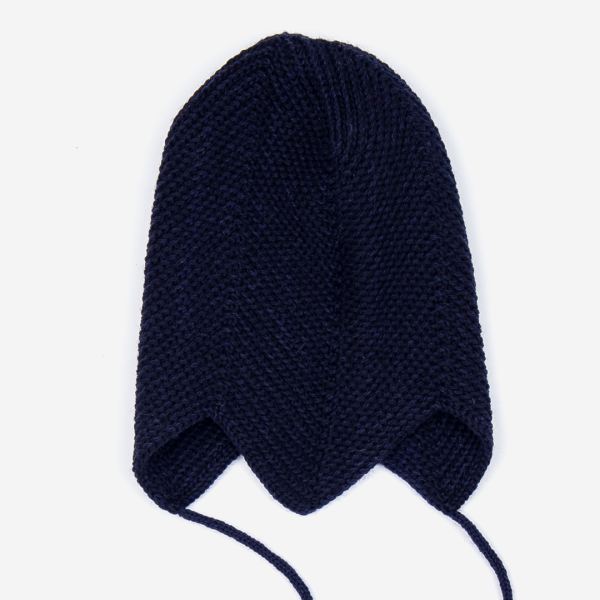 Babymütze Teufelsmütze marineblau 46/48