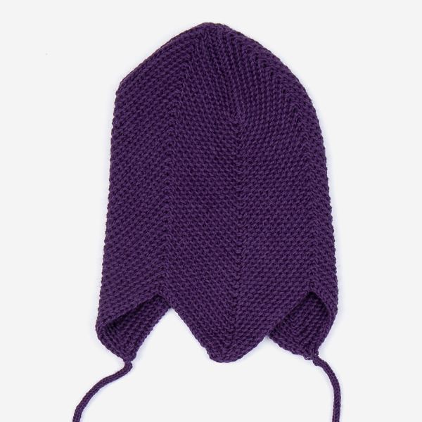 Babymütze Teufelsmütze lila 42/44