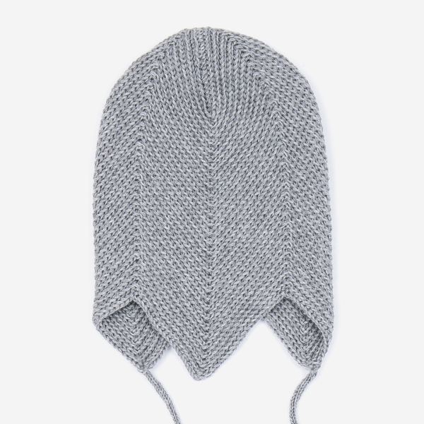 Babymütze Teufelsmütze grau 42/44