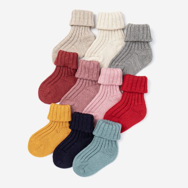 Baby Wollsocken von Grödo Lila Lämmchen Onlineshop