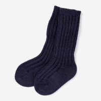 Wollsocken Babys von Grödo hell grau melange