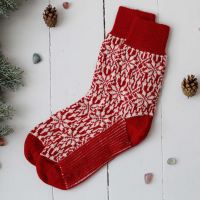 Norweger Socke Wolle